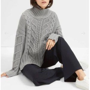 Alpaca Trendy Sweater 💙💚TEAL Oversize Mockneck hi lo